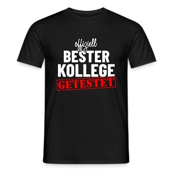 Offiziell bester Kollege - Geschenk für Kollegen - Männer T-Shirt - Schwarz - Vorne - AI Model Male 178 light (178cm)
