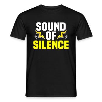 Sound of silence electric car gift - Men's T-Shirt - black - Front - AI Model Male 178 light (178cm)