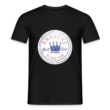 Best Dad Forever Father's Day Dad Gift LIebling - Men's T-Shirt - black - Front - AI Model Male 178 light (178cm)