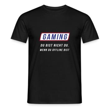 Tu n’es pas le jeu. Si vous êtes déconnecté - T-shirt homme - noir - Devant - AI Model Male 178 light (178cm)