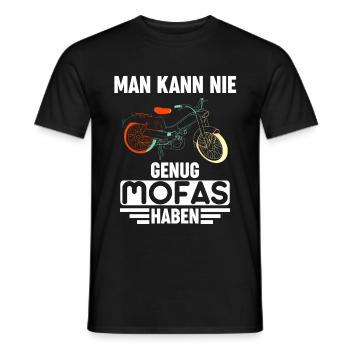 Mofa Mofas Moped DDR Hercules Geschenkidee - Männer T-Shirt - Schwarz - Vorne - AI Model Male 178 light (178cm)