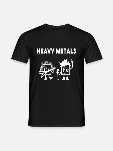 Heavy Metals Chemistry Nerd Puns Ella Lopez - Men's T-Shirt - black