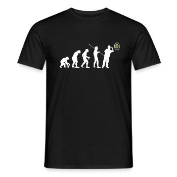 Dart Geschenk Dart Verein Dartspieler Evolution - Männer T-Shirt - Schwarz - Vorne - AI Model Male 178 light (178cm)