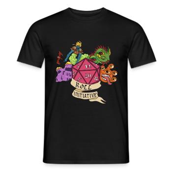 Aventure RPG Dice Fantasy Cadeau - T-shirt homme - noir - Devant - AI Model Male 178 light (178cm)