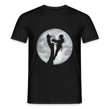 Funny Chainsaw Arborist Gift - Men's T-Shirt - black - Front - AI Model Male 178 light (178cm)