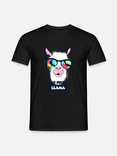 Lama - Men's T-Shirt - black