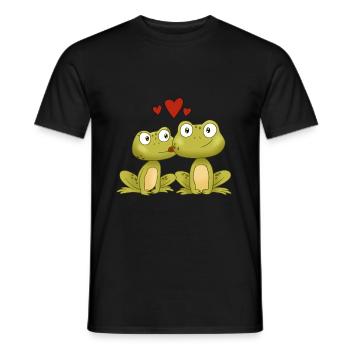 Frosch - Männer T-Shirt - Schwarz - Vorne - AI Model Male 178 light (178cm)