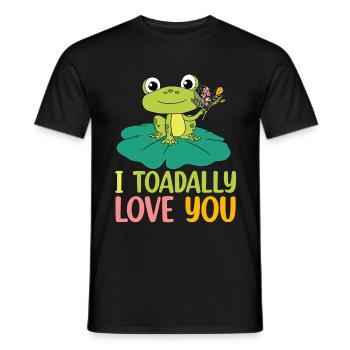 Frosch - Männer T-Shirt - Schwarz - Vorne - AI Model Male 178 light (178cm)