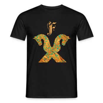 pferdegiebel e 95 f - Männer T-Shirt - Schwarz - Vorne - AI Model Male 178 light (178cm)