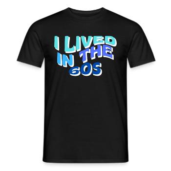 Ich lebte in den 60er Jahren - Männer T-Shirt - Schwarz - Vorne - AI Model Male 178 light (178cm)