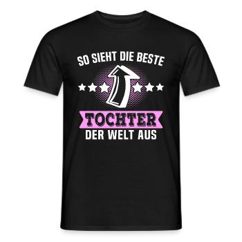 Beste Tochter Geschenk Spruch - Männer T-Shirt - Schwarz - Vorne - AI Model Male 178 light (178cm)