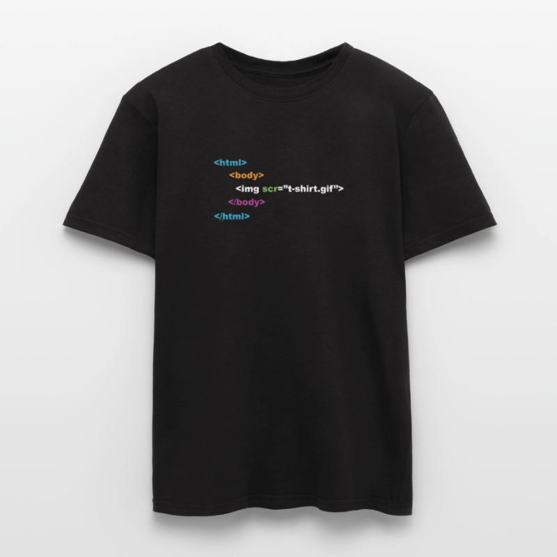 programmeur html ordinateur nerd T-shirt homme