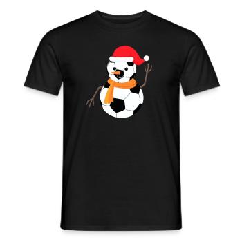 Bonhomme de foot - T-shirt homme - noir - Devant - AI Model Male 178 light (178cm)