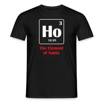 L'élément de Santa Ho - T-shirt homme - noir - Devant - AI Model Male 178 light (178cm)