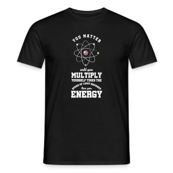 Du bist wichtig, bis du dich selbst multipliziert - Männer T-Shirt - Schwarz - Vorne - AI Model Male 178 light (178cm)