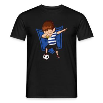 Football Dab Uruguay Uruguayen Footballer Dabbing - T-shirt homme - noir - Devant - AI Model Male 178 light (178cm)