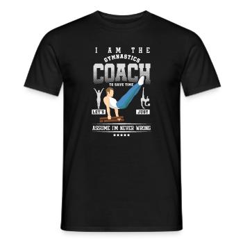 Équilibrer les gymnastes Acrobatiques Entraîneurs Je suis le - T-shirt homme - noir - Devant - AI Model Male 178 light (178cm)