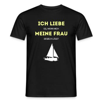 Sailing sailor funny saying anchor - Men's T-Shirt - black - Front - AI Model Male 178 light (178cm)