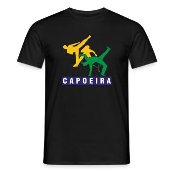 Capoeira Afro Brésilien Mix Arts Martiaux Danse - T-shirt homme - noir - Devant - AI Model Male 178 light (178cm)