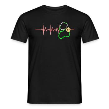 Vétérinaire vétérinaire vétérinaire vétérinaire - T-shirt homme - noir - Devant - AI Model Male 178 light (178cm)