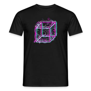 Cool neon dice - Men's T-Shirt - black - Front - AI Model Male 178 light (178cm)