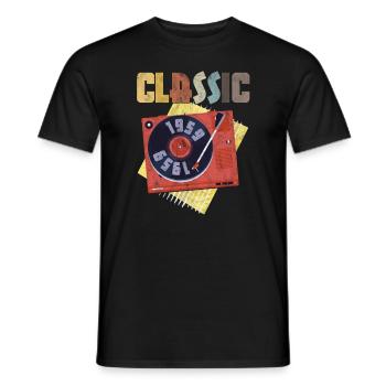 Classique 1959 Bébé 61 st Anniversaire Retro Party - T-shirt homme - noir - Devant - AI Model Male 178 light (178cm)