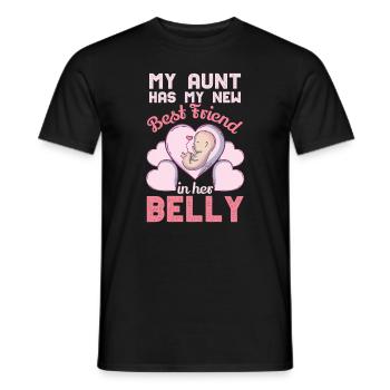 Niece Nephew Cousin Relatives Cute My Aunt Has My - Men's T-Shirt - black - Front - AI Model Male 178 light (178cm)