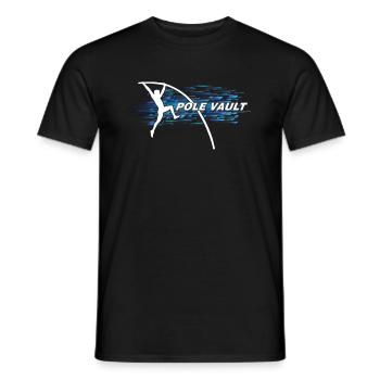 Stabhochsprung-Gymnast-Tanzen-balancierende Akrobaten - Männer T-Shirt - Schwarz - Vorne - AI Model Male 178 light (178cm)