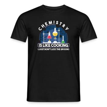 Experiment Laboratory Science Elements Physics - Men's T-Shirt - black - Front - AI Model Male 178 light (178cm)
