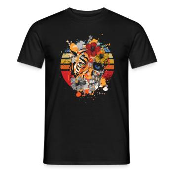 Mort Halloween Jour Mort Mort Espagne - T-shirt homme - noir - Devant - AI Model Male 178 light (178cm)