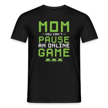 Gamers Gaming Videospiele Computers Geschenk Mom You - Männer T-Shirt - Schwarz - Vorne - AI Model Male 178 light (178cm)