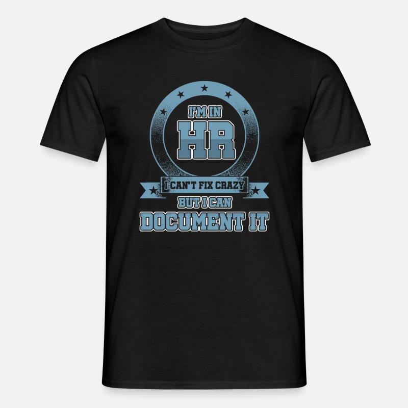Human Resource Manager Mitarbeitermanagement - Männer T-Shirt - Schwarz