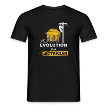 Elektrische Elektrizität Handwerker Verkabelung Lineman - Männer T-Shirt - Schwarz - Vorne - AI Model Male 178 light (178cm)