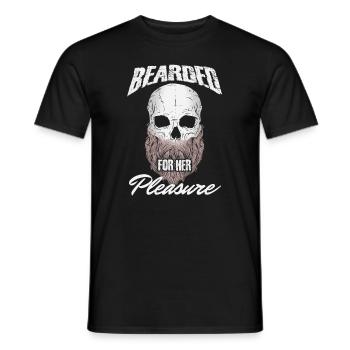 Homme barbu cadeau barbe moustaches barbu pour elle - T-shirt homme - noir - Devant - AI Model Male 178 light (178cm)