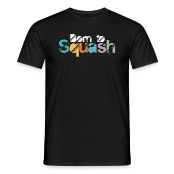 Geboren, Sport-Kürbis-Spieler-Geschenk zu quetschen - Männer T-Shirt - Schwarz - Vorne - AI Model Male 178 light (178cm)