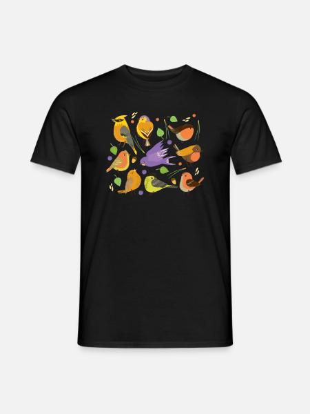 Birds Lover Bird Keeper Bird Watching Pet Gift - Men's T-Shirt - black
