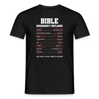 Christian Religion God Christianity Jesus Gift - Men's T-Shirt - black - Front - AI Model Male 178 light (178cm)