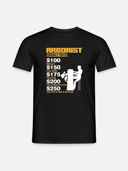 Baum-kletternder Baumpfleger-Naturliebhaber-Geschenk-Baumpfleger - Männer T-Shirt - Schwarz