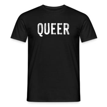 Queer LGBT Lesbian Gay Bisexual Transgender Gift - Men's T-Shirt - black - Front - AI Model Male 178 light (178cm)