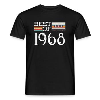 1968 Vintage 52 e anniversaire cadeau d'anniversaire - T-shirt homme - noir - Devant - AI Model Male 178 light (178cm)