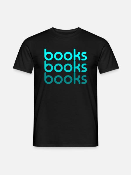 Books I Love Reading Books - Men's T-Shirt - black