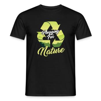 Earth Day Environment Mother Nature Recycled Gift - Men's T-Shirt - black - Front - AI Model Male 178 light (178cm)