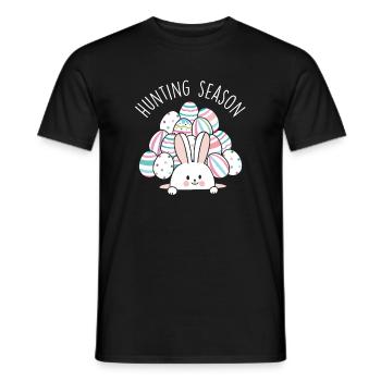 Jagdsaison Eiersuche Festival Weihnachtsgeschenk - Männer T-Shirt - Schwarz - Vorne - AI Model Male 178 light (178cm)