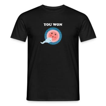Sie haben die Evolution der menschlichen Embryologie gewonnen - Männer T-Shirt - Schwarz - Vorne - AI Model Male 178 light (178cm)