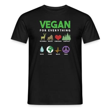 Veganism Vegetarian Foodie Veggies Gifts Vegan - Men's T-Shirt - black - Front - AI Model Male 178 light (178cm)