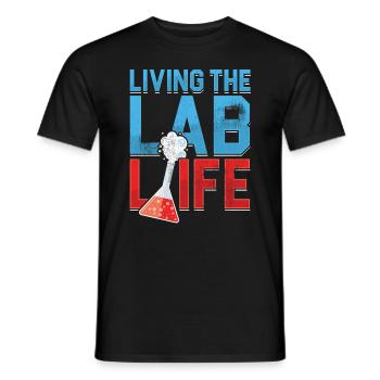 Leben im Labor Leben Medizinisches Labor Labor - Männer T-Shirt - Schwarz - Vorne - AI Model Male 178 light (178cm)