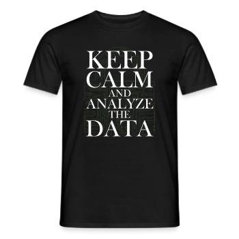 Programming Decipher Programmer Computer - Men's T-Shirt - black - Front - AI Model Male 178 light (178cm)