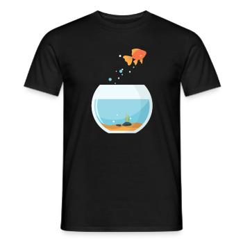 Aquarium Aquarist Fish Marine Gift - Men's T-Shirt - black - Front - AI Model Male 178 light (178cm)