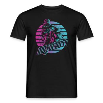 Motorbike Motocross Motorcycle Dirt Bike Gift - Men's T-Shirt - black - Front - AI Model Male 178 light (178cm)