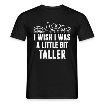 Roller coaster for action freaks fun fair - Men's T-Shirt - black - Front - AI Model Male 178 light (178cm)